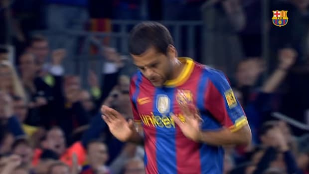 Dani Alves's goals against Sevilla